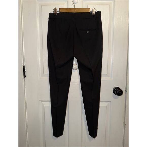 VINCE Tapered Trousers Dress Pants Wool Black Size 4 Mid Rise - Picture 4 of 7